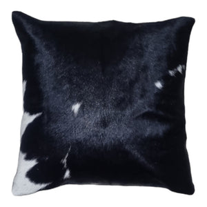 Mostly Black Cowhide Cushion Cover 45cm