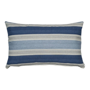 Bold Blue Stripes Hamptons Indoor Lumbar Cushion Cover