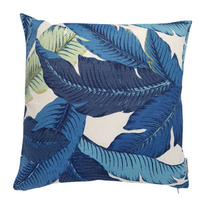Blue Tropical Palms Outdoor Cushion