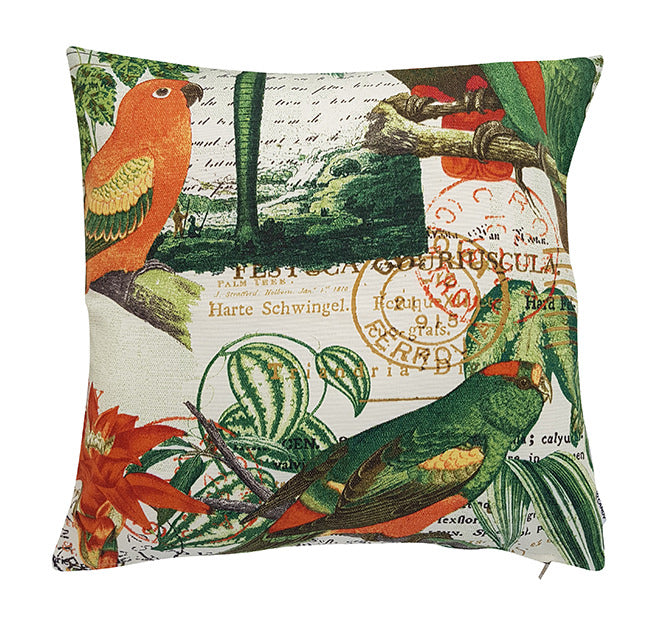 Tropical Birds Outdoor Cushion Cover