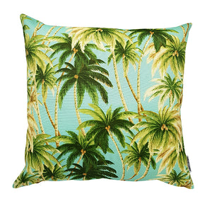 Tommy bahama indoor outdoor Tropical Seaspray Palms Aqua cushion cover