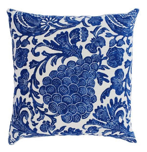 Indigo Blue Hamptons Style Indoor Cushion Cover