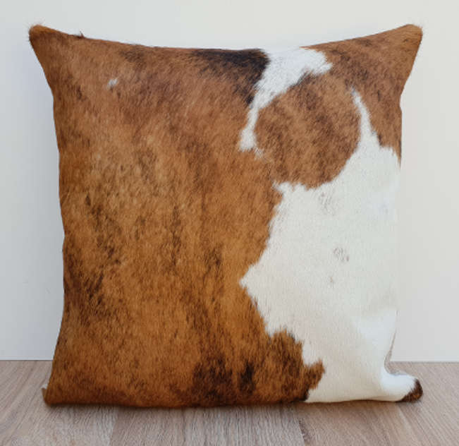 Cowhide Pillow Brown and White Cowhide Afterpay Thread Candy