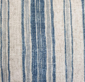 Blue/Grey Denim Stripes Indoor Cushion Cover