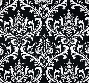 Black and White Damask Indoor Cushion Cover