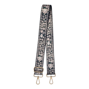 Dusty Pink Green Floral Replacement Bag Strap