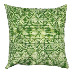 Green Moroccan Diamond Outdoor Cushion Cover