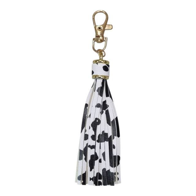 Leopard Leather Tassel