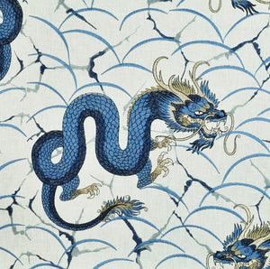 P Kaufmann Mystic Porcelain Embroidered Fabric per metre