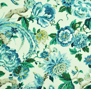 P Kaufmann Sissinghurst Peacock Fabric per meter