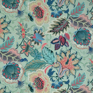 P Kaufmann Zelda Floral Lagoon Fabric per meter