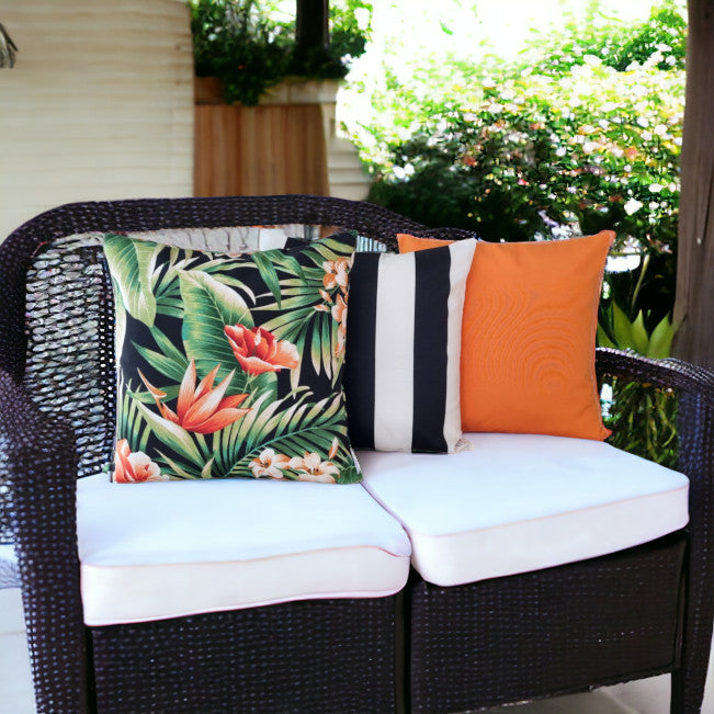 Tropical Orange Outdoor Cushion Collection – Thread Candy