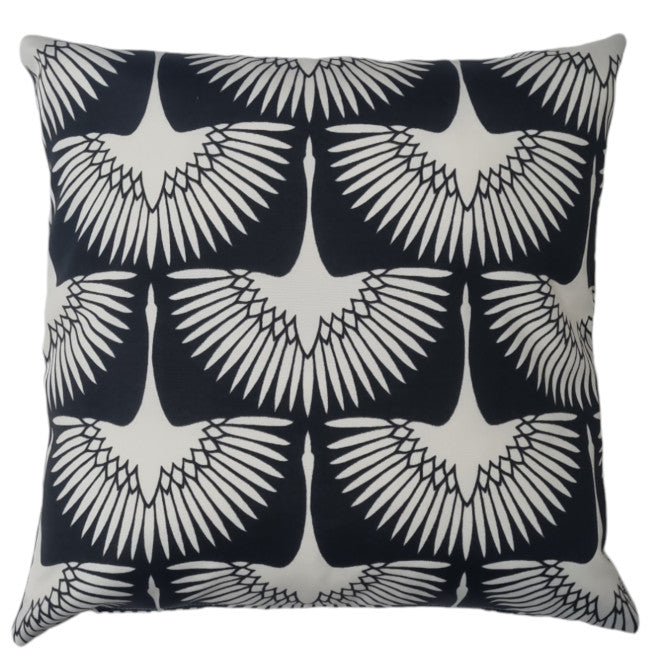 Black Birds Outdoor Cushion Cover