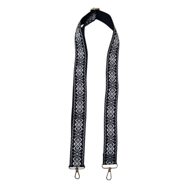 Black and White Replacement Bag Strap