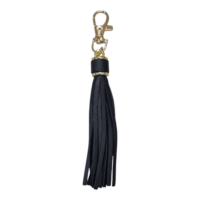Black Leather Tassel