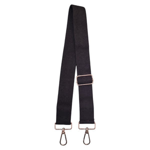 Solid Black Replacement Bag Strap
