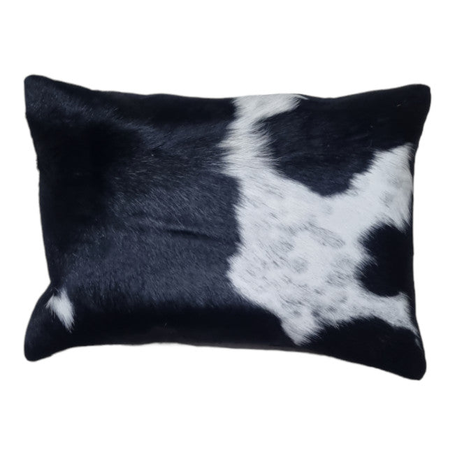 Black and White Cowhide Rectangle Cushion Cover 50cm x 35cm