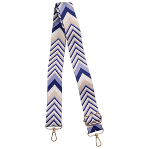Blue Chevron Replacement Bag Strap