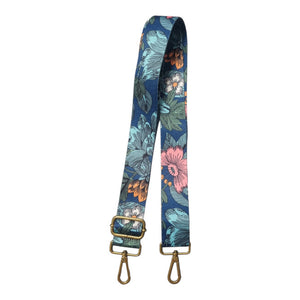 Blue Floral Replacement Bag Strap