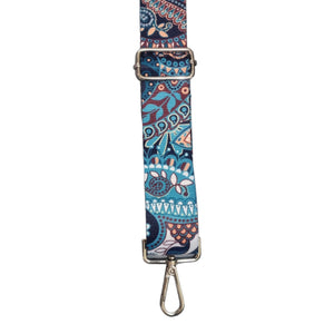 Blue Paisley Replacement Bag Strap