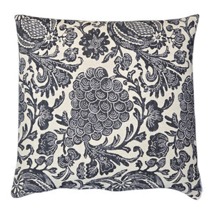 Bountiful Charcoal Grape Indoor Cushion Cover