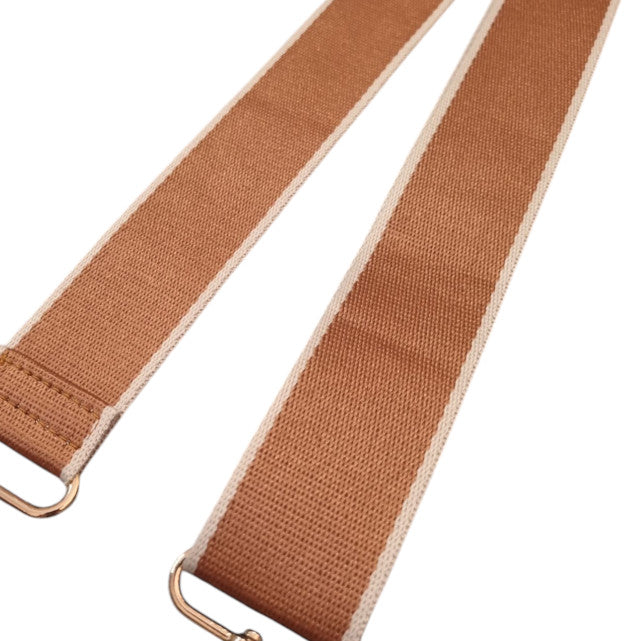 Brown and White Replacement Bag Strap