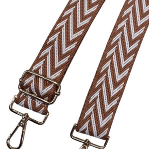 Brown Chevron Replacement Bag Strap