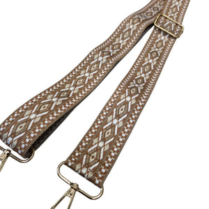 Brown Mosaic Replacement Bag Strap