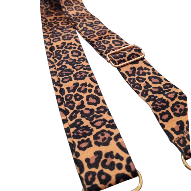 Dark Leopard Print Replacement Bag Strap