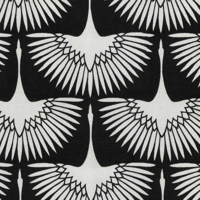 Genevieve Gorder OD Flock Midnight Outdoor Fabric per meter