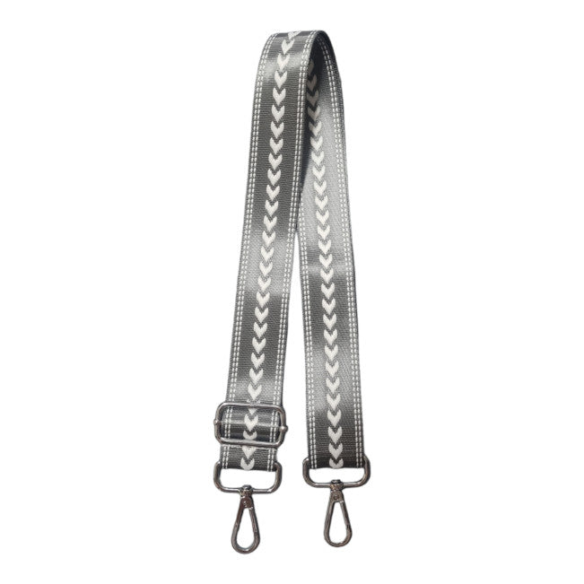 Grey Herringbone Replacement Bag Strap