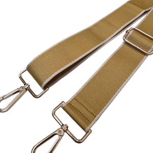 Light Brown and Off White Replacement Bag Strap