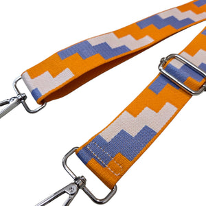 Orange White Geo Replacement Bag Strap
