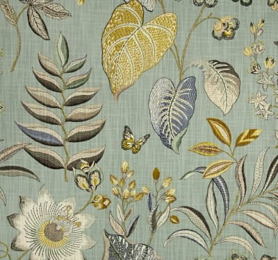 P Kaufmann Butterfly Trail Robin's Egg Fabric per meter