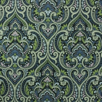 Richloom Solarium Parkview Emerald Fabric per meter