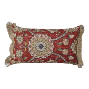 Royal Red Damask Indoor Cushion Cover