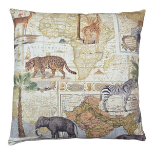 Safari Trail Rawhide Indoor Cushion Cover
