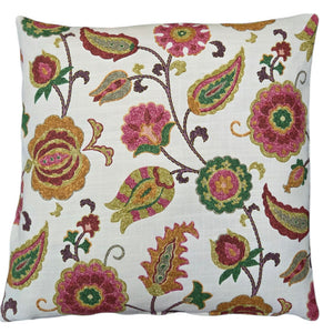 Samira Tutti Fruity Paisley Floral Indoor Cushion Cover