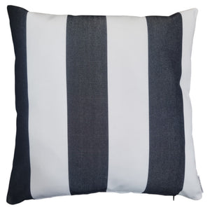 Sunbrella Cabana Black and White Stripe Outdoor Cushion Cover