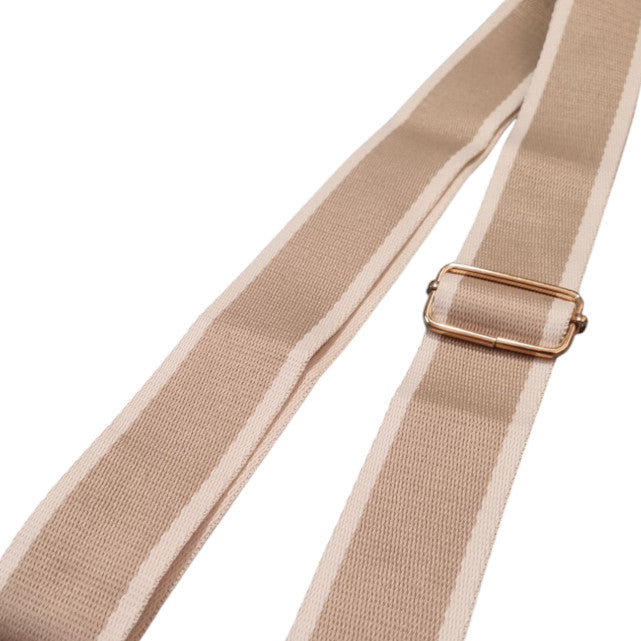 Tan and White Replacement Bag Strap