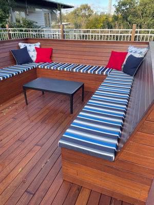 Custom Warwick Bench Seat Cushion