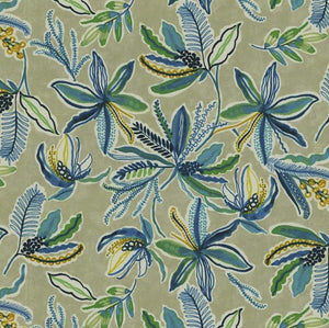 Waverly SNS Sunny Daze Azure Outdoor Fabric per meter