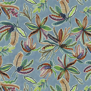 Waverly SNS Sunny Daze Sky Outdoor Fabric per meter