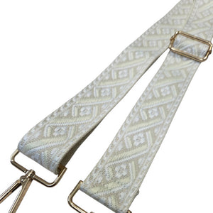 White Mosaic Replacement Bag Strap