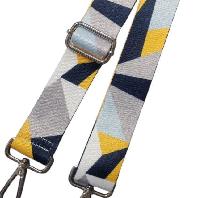 Yellow and Blue Abstract Replacement Bag Strap