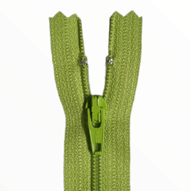 YKK Lime Green # 3 Closed End Zipper (Colour 875) - Multiple Sizes