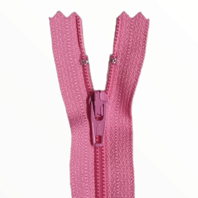 YKK Pink # 3 Closed End Zipper (Colour 515) - Multiple Sizes