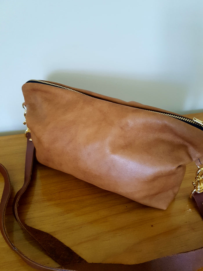 Kaylee custom order Goat leather bag with strap – Thread Candy