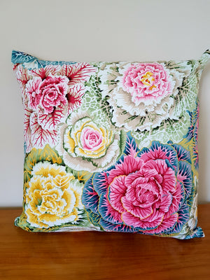 Amazing Free Spirit Flowers Kaffe Fauscet indoor cotton cushion cover