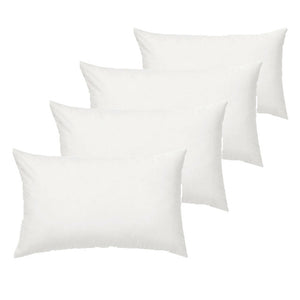 35cm x 50cm Lumbar Polyester Cushion Insert (4 Pack)